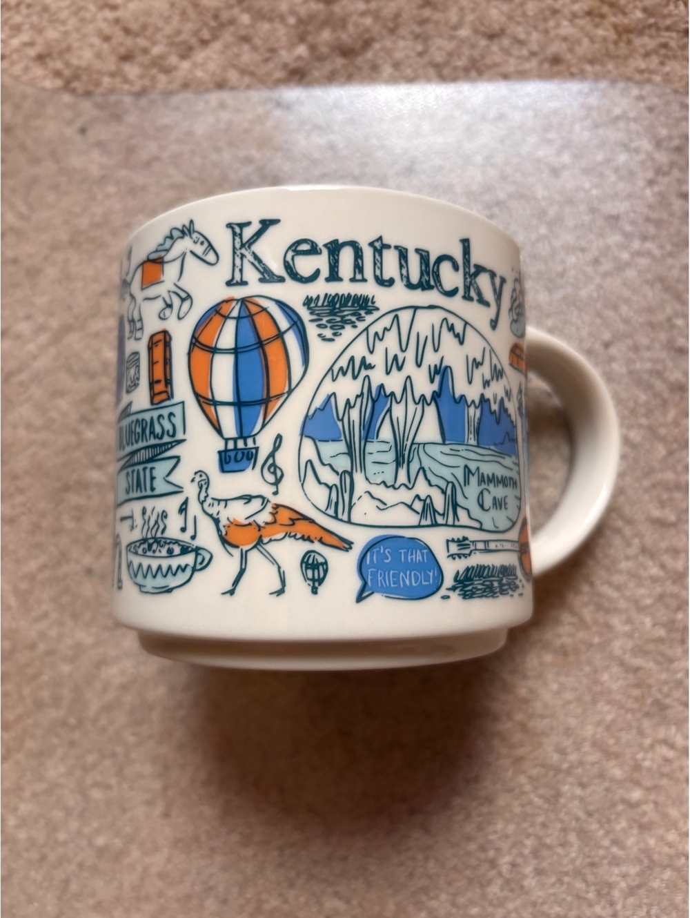 2019 kentucky been there series Starbucks 14 ounce coffee mug blue and white